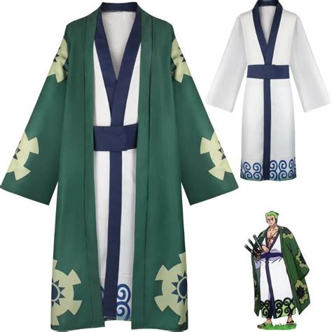 Anime One Piece Wano Country Roronoa Zoro Cosplay Costume Adult Men