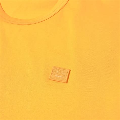 Acne Studios Nash Face Tee Honey Yellow End Us