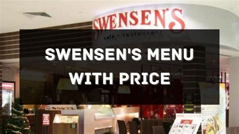 Swensen S Menu With Price 2025 Singapore UPDATED