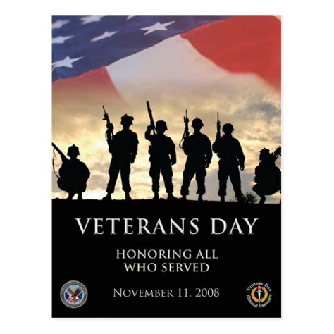 Vintage Veterans Day 2008 Postcard Zazzle