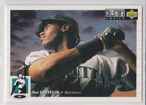 Mavin Ken Griffey Jr Collector S Choice Silver Signature Mariners