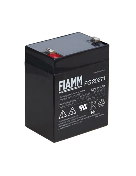 Batterie Fiamm Fg V Ah Plomb Tanche Rechargeable Agm