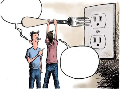 Sticking Fork In Electric Outlet Blank Template Imgflip