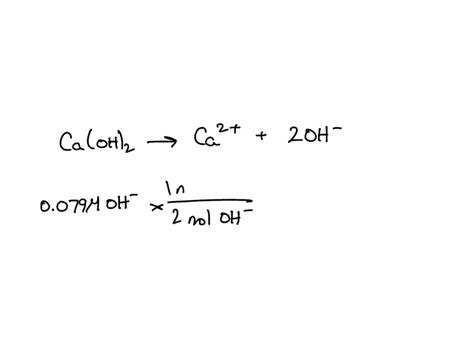 Solved The Solubility Product Of Calcium Hydroxide Ca Oh 2 S Is 6 5x10 6 At 298k Calculate