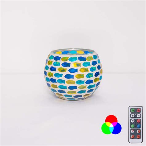 Fsliving Dimmable Timing Table Lamp Rgb Color Remote Control Battery
