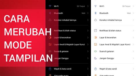 CARA MERUBAH MODE GELAP MENJADI MODE TERANG REALME C11 YouTube