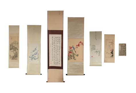 Sold Price 6 Chinese Scrolls And 1 Book December 6 0120 1000 Am Est