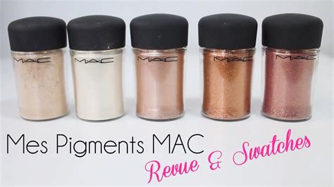 Mes Pigments Mac ★ Haul Revue And Swatches ★ Youtube