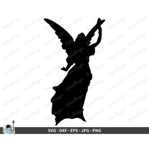 Fairy Angel SVG Clip Art Cut File Silhouette dxf eps png jp - Inspire Uplift