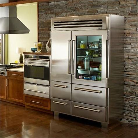 Pro 48 Refrigerator With Glass Door From Sub Zero® Home Kitchens Luxury Appliances Glass