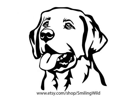 Labrador Retriever Svg Clipart Portrait Dog Vector Art LAB Cut - Etsy