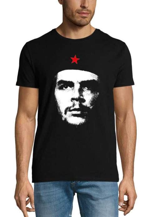 ΜΠΛΟΥΖΕΣ ΜΕ ΣΤΑΜΠΕΣ Μπλούζα t shirt με στάμπα Che Guevara Black Men