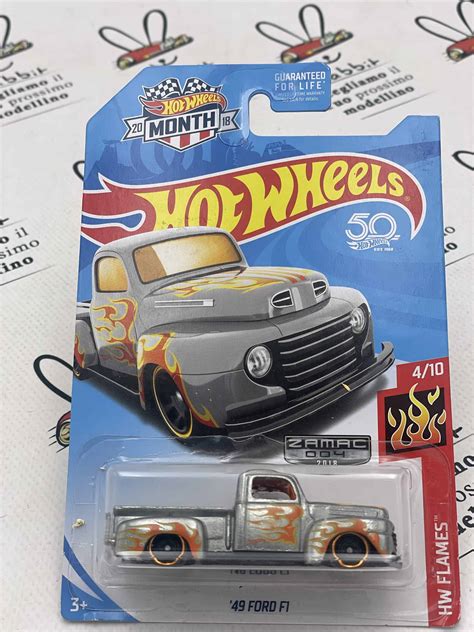 Die Cast 49 Ford F1 410 Hw Flames Hot Wheels Scala 164 Rabbit