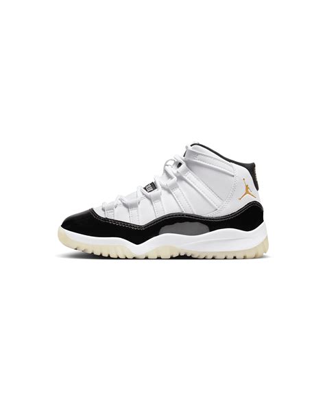 Jordan 11 Retro Pre-School - White / Metallic Gold-Black – HIGHS AND LOWS