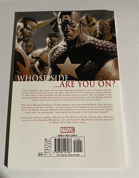 Marvel Comics Civil War Captain America Softcover Tpb Winter Soldier Iron Man Ebay