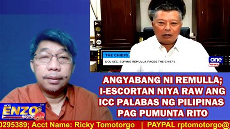 Angyabang Ni Remulla I Escortan Niya Raw Ang Icc Palabas Ng Pilipinas