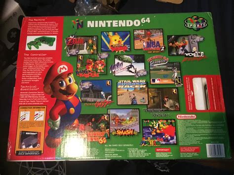 The Back Of A N64 Box Nostalgia