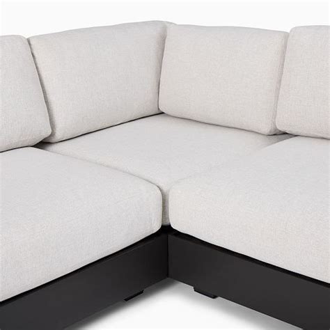 Telluride Aluminum Outdoor 4 Piece L Shaped Sectional 148 West Elm