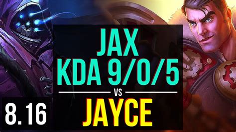 Jax Vs Jayce Top Kda Legendary Euw Challenger Patch