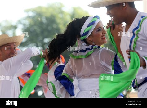 Folk groups Colombia Folklore Foundation from Santiago de Cali, during ...