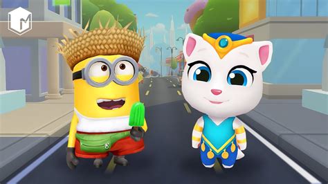 Talking Tom Gold Run Vs Minion Rush Gameplay Walkthrough My Talking