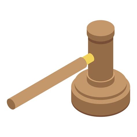 Premium Vector Judge Gavel Icon Isometric Of Judge Gavel Vector Icon