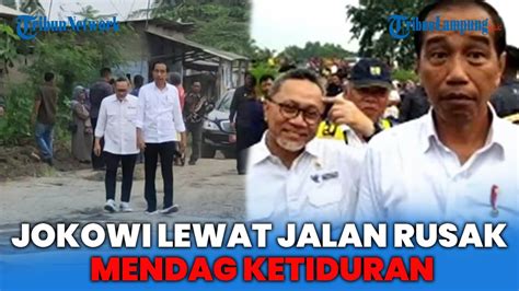 JOKOWI MINTA PEMERINTAH PUSAT AMBIL ALIH JALAN RUSAK BERAT DI LAMPUNG