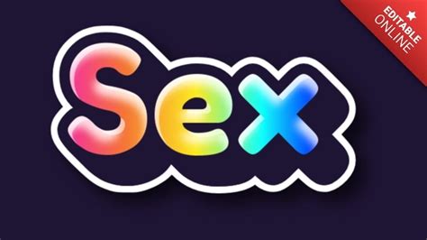 Sex Rainbow 3d Text Effect Generator