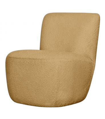 Fauteuil Eve Tissu Bouclette Ocre Opjet