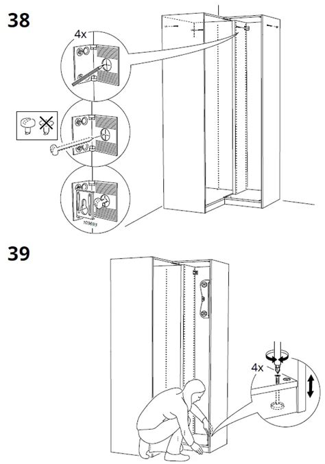 Ikea Pax Corner Wardrobe Instruction Manual