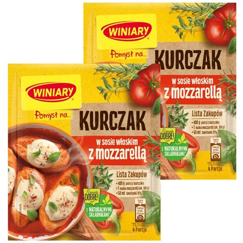 Winiary Pomysł na Kurczak w sosie mozzarella 2x35g 12360513892 Allegro pl