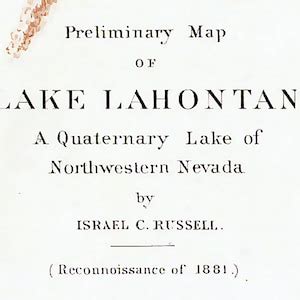 1881 Map of Lake Lahontan Nevada - Etsy