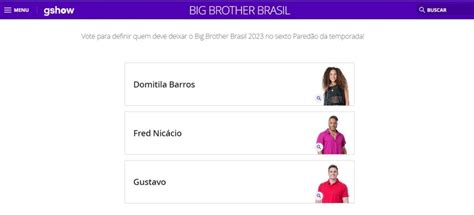 Como Votar no BBB 2023 Cadastro Gshow para Votação e Enquete