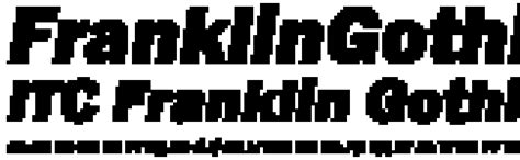 Itc Franklin Gothic Heavy Italic Cyrillic Інформаційний каталог шрифтів