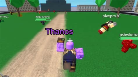 Being Thanos In Roblox Marvel And DC Battlegrounds YouTube