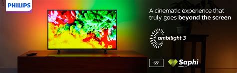 Philips 65-inch 4K Ambilight LED Smart TV – First Time Ambient Light TV ...