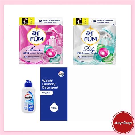 Walch Laundry Detergent 90ml Ar Fum 5in1 Laundry Capsule 1pc Shopee