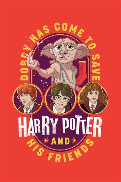 Poster Stampa Harry Potter Dobby Has Come To Save Regali Merch