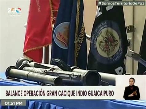 Operación Gran Cacique Indio Guaicaipuro incautó un arsenal militar de