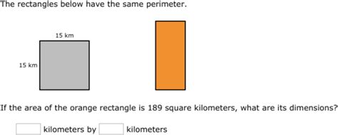 Ixl Relationship Between Area And Perimeter Th Grade Math