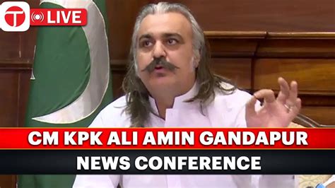 🔴live Cm Kpk Ali Amin Gandapur Address The Express Tribune Youtube