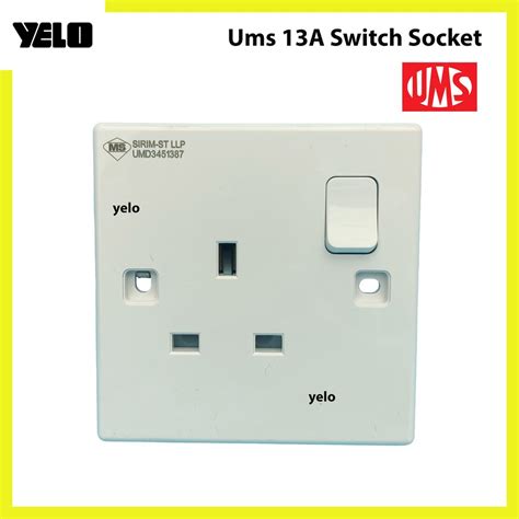 Ums 13a Switch Socket Outlet Wall Socket Switches Sirim Approved