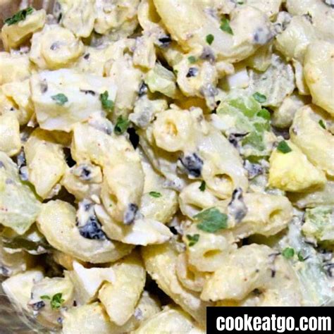 Easy Deviled Egg Macaroni Salad Recipe - Cook Eat Go