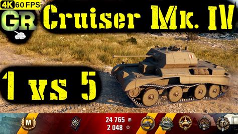 World Of Tanks Cruiser Mk IV Replay 12 Kills 1K DMG Patch 1 4 0