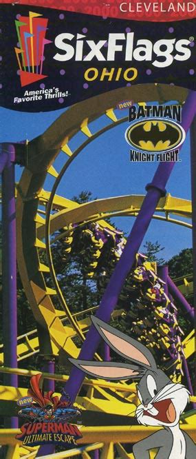 Theme Park Brochures Six Flags Ohio - Theme Park Brochures