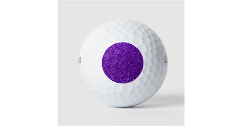 Indigo Purple Glitter Golf Balls Zazzle