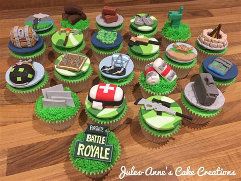 Fortnite Battle Royale Game Theme Cupcakes By Jules Anne S Cake