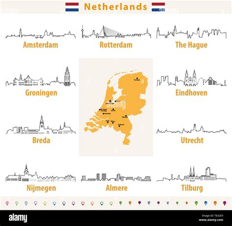 Rotterdam Den Haag Stock Vektorgrafiken Kaufen Alamy