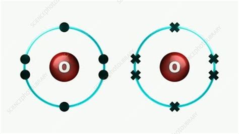 Bond Formation In Oxygen Molecule Stock Video Clip K0045697