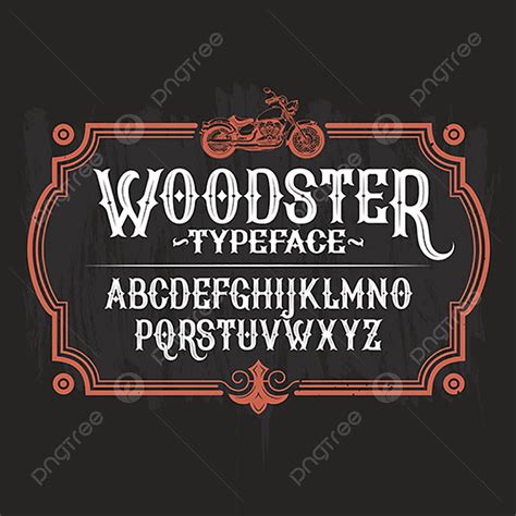 Vintage Font Alphabet Vector Design Images Vector Illustration Of A